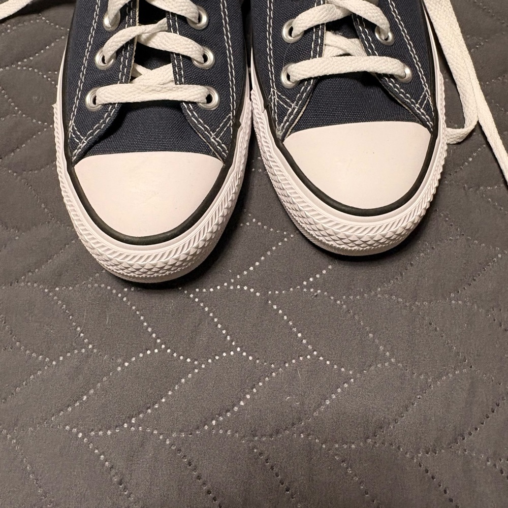 NEW Converse Chuck Taylor All Star Navy Canvas White M9697C Women’s 8 Men's 6 - Picture 5 of 6